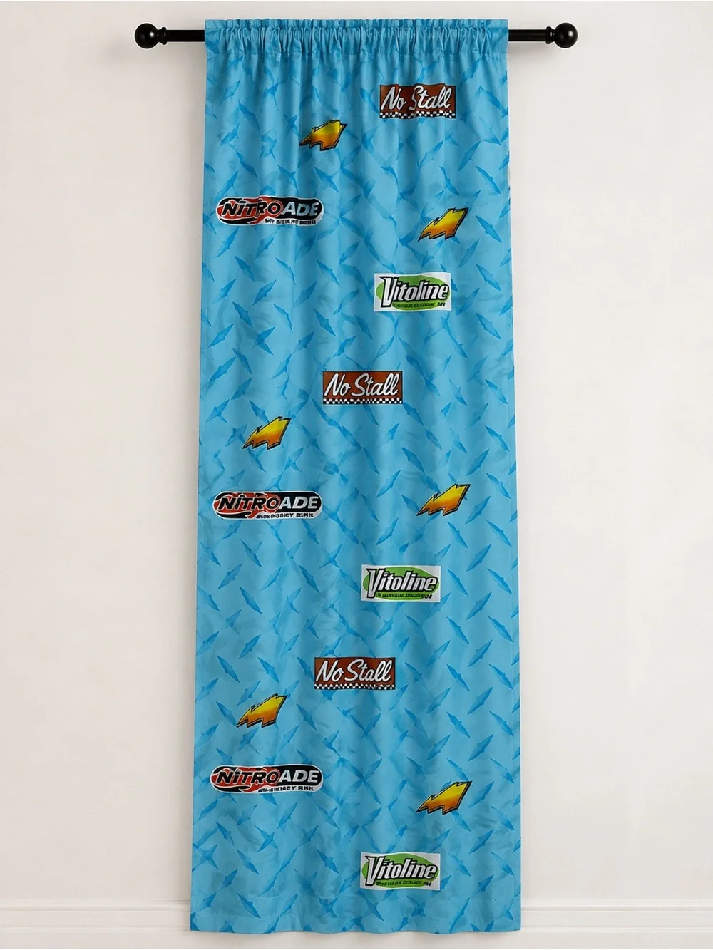 Disney Pixar Cars Lightning McQueen Racing Curtains Set of 2 15.5x81